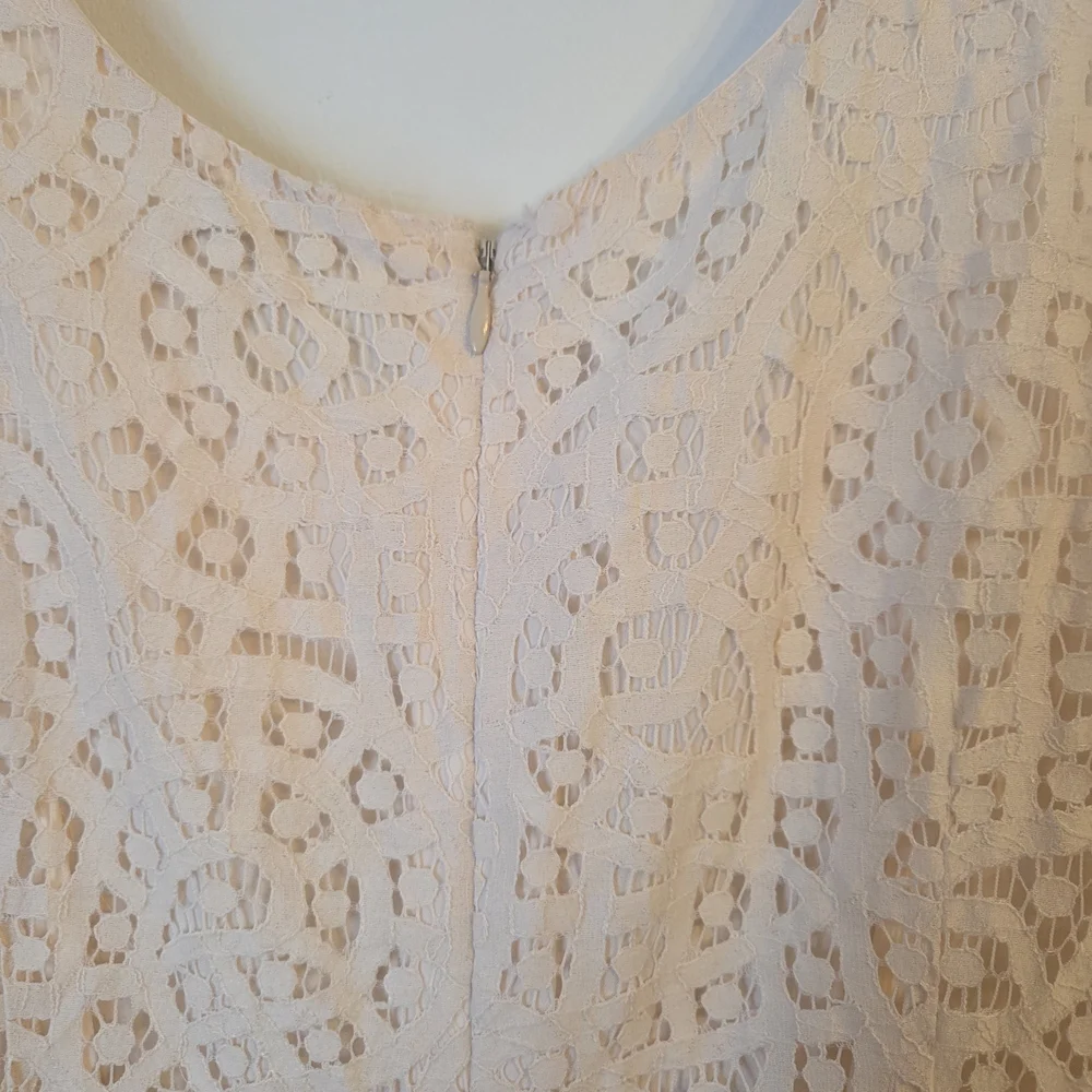J.Crew Factory Lace Fit‑and‑Flare Mini Dress Size 6 Sleeveless Lined Zip back